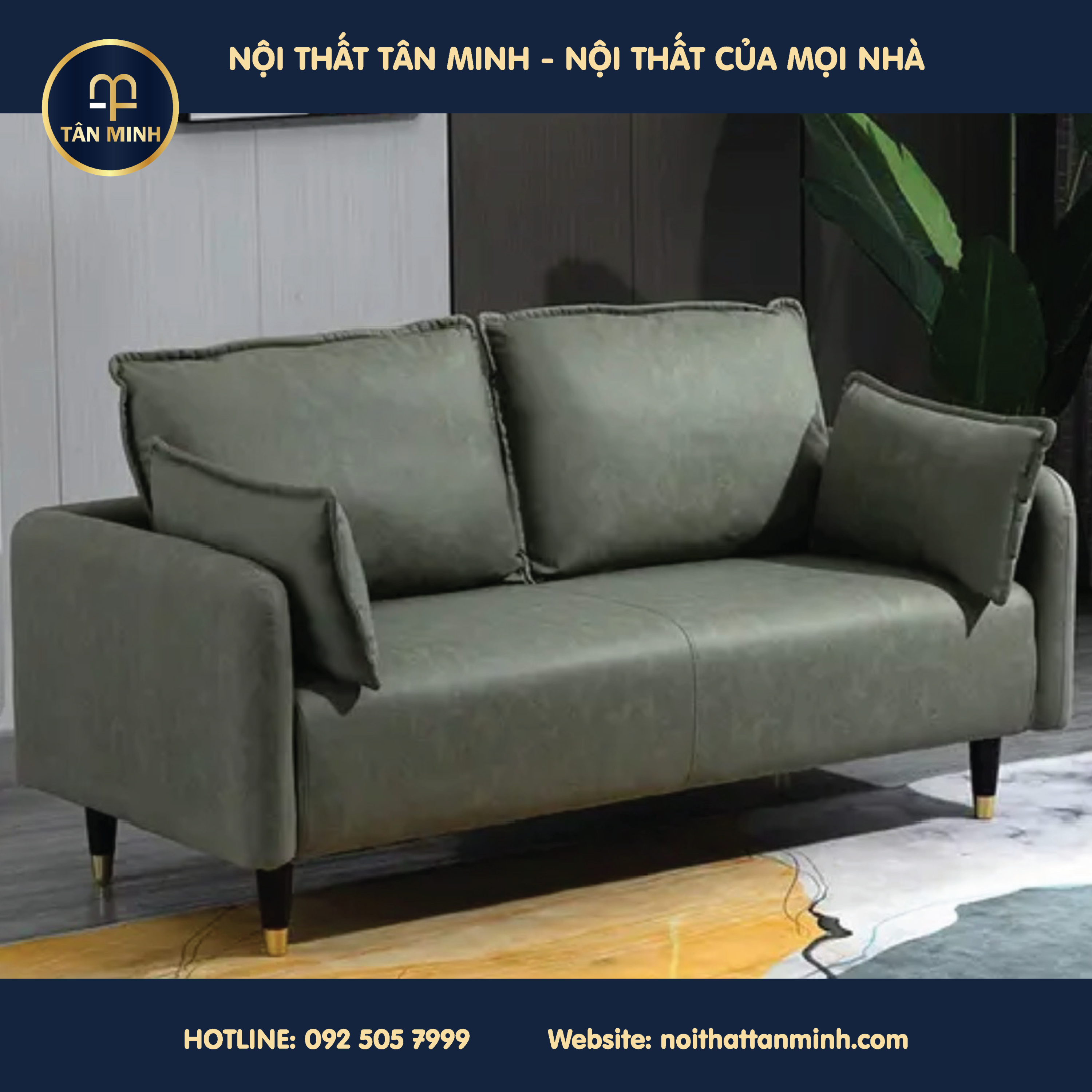 SOFA BĂNG NHỎ CHẤT LIỆU DA T654